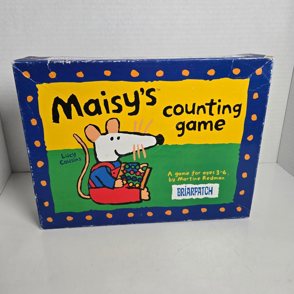Vintage 1997 Maisy's Counting Game Maisy Mouse Briarpatch Ages 3-6 Complete
